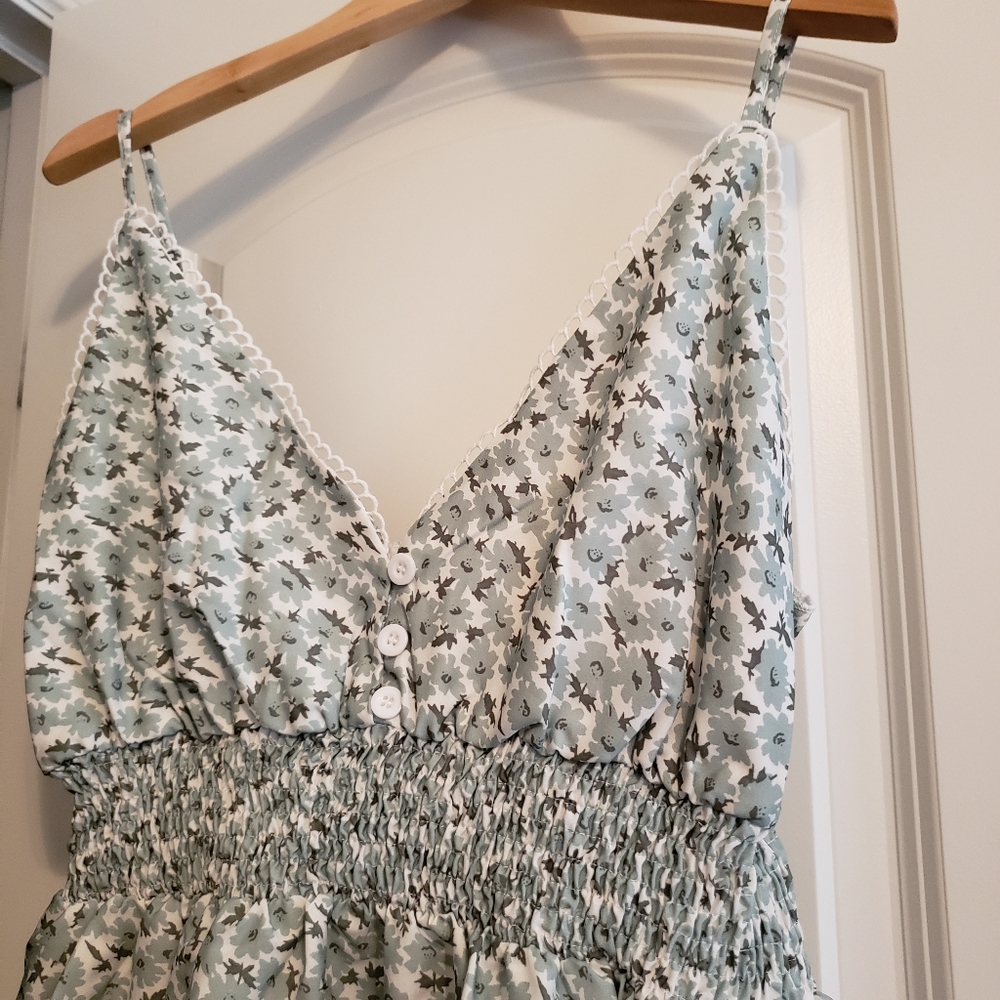 Floral Print Ruffle Cami Dress - Picture 5 of 12